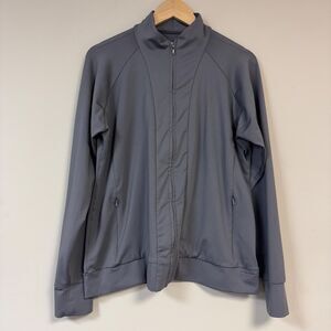 Columbia Jacket Women's XL Grey Full Zip Lightweight Casual Athletic Outdoor